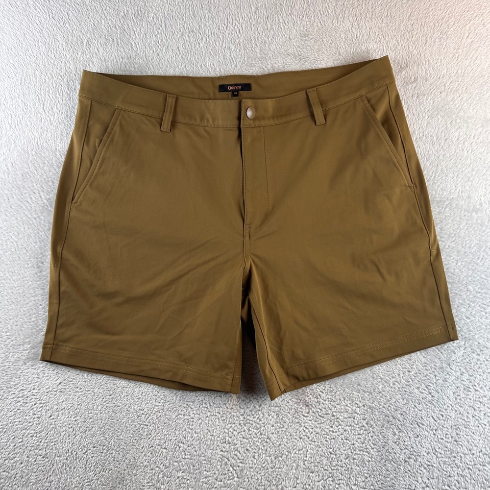 Quince ProTech Golf Shorts 7 Inch Military Olive Green Mens 36 JDAVN01